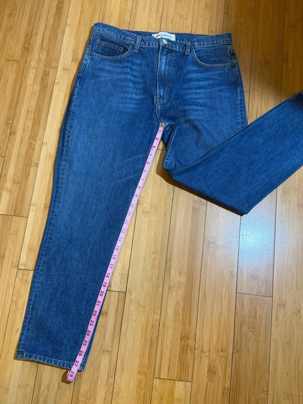 Reformation Dark Blue Cropped Ankle Jeans - Picture 13 of 15